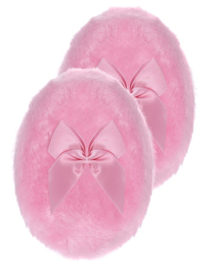 Aeaocvo 2 Pcs Large Body Powder Puff, 3.5 Inch Soft Washable Reusable Dusting Big Fluffy Powder Puff for Wet Dry Makeup Face Body - Image 1